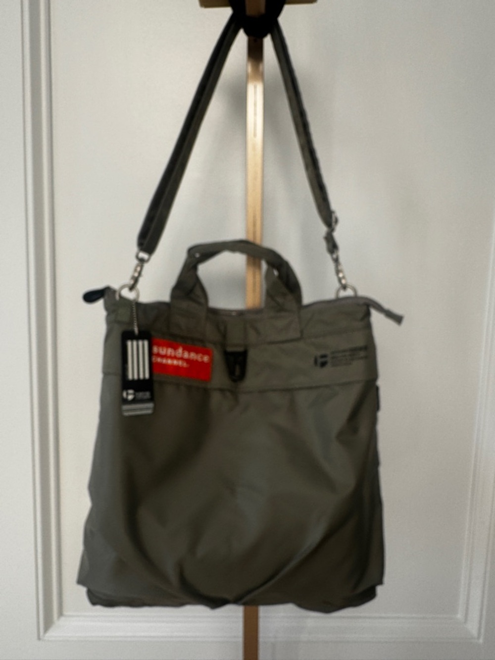 New Sundance Channel Outdoor Tactical Tote Army Green Nylon Military Helmet Bag